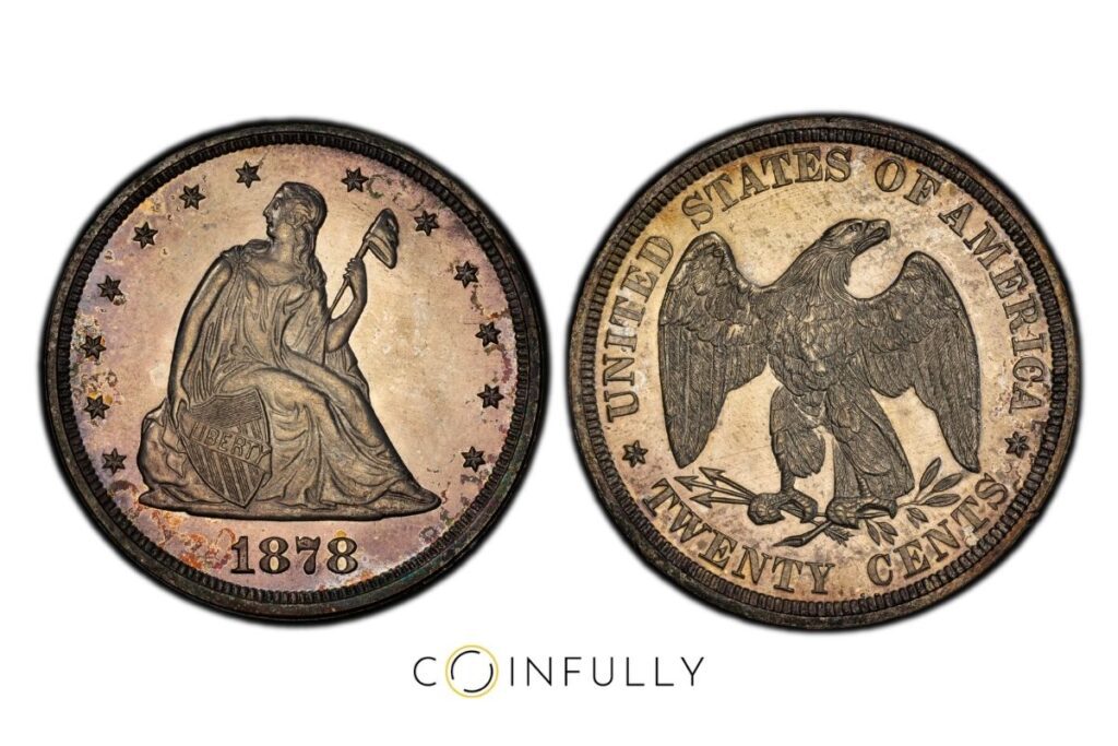 1878 Twenty-Cent Piece - Proof - Coinfully