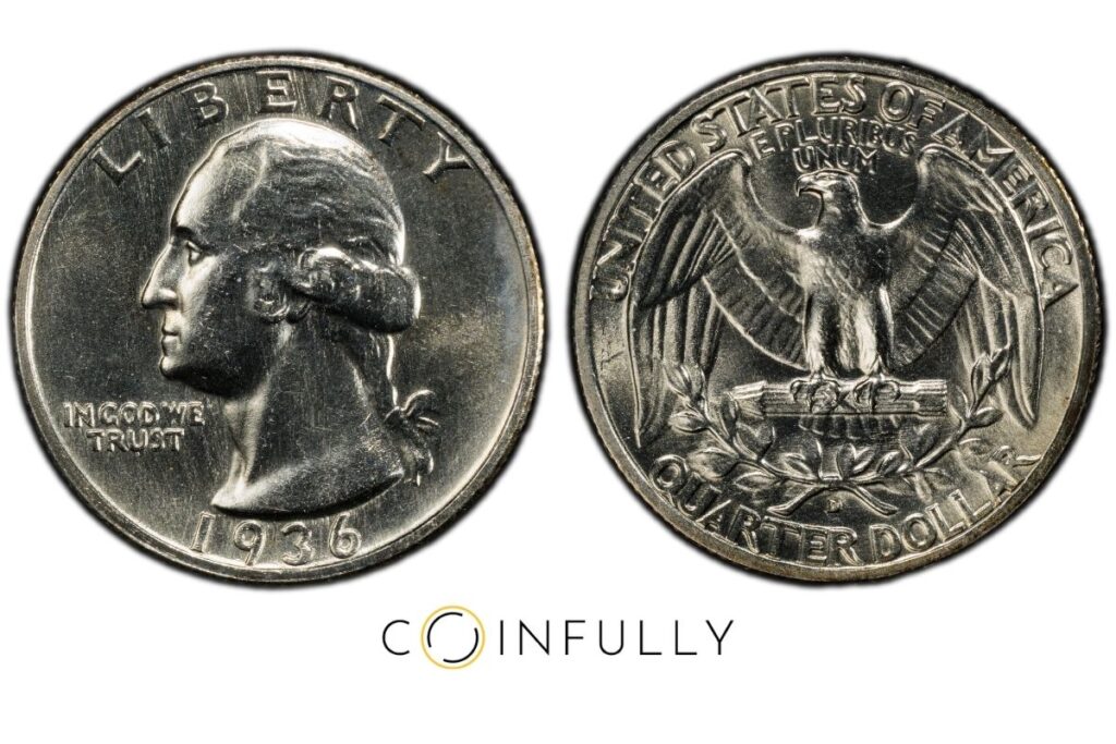 How To Sell Silver Coins - 1936-D Washington Quarter - Coinfully