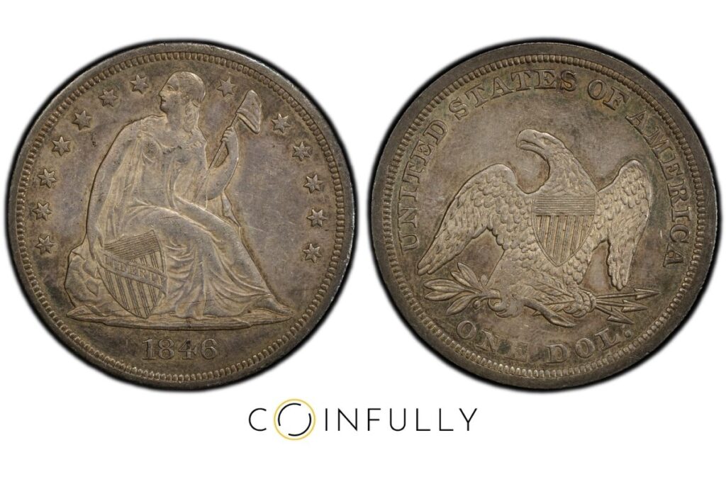 Silver Dollar Value - 1846 Liberty Seated - Coinfully