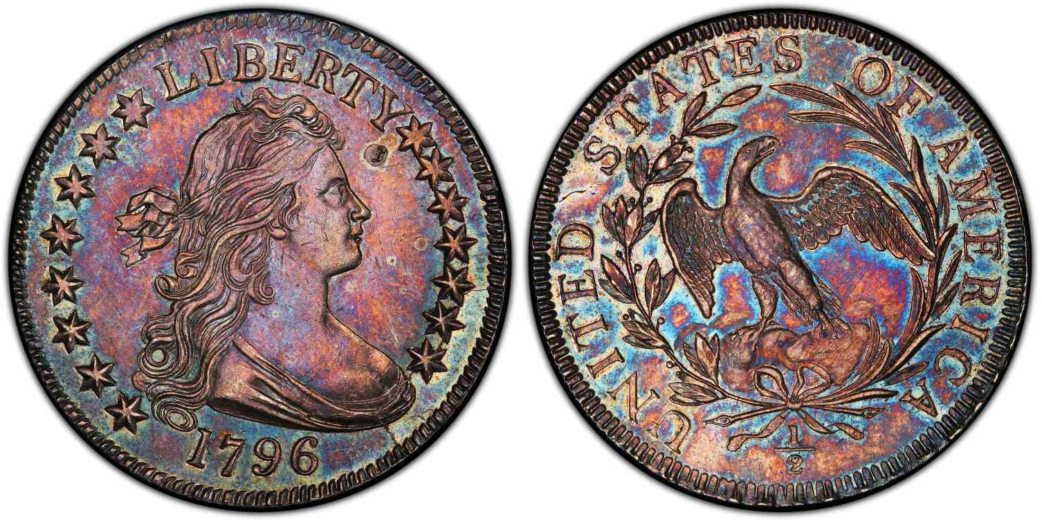 1796 and 1797 Silver Half Dollars
