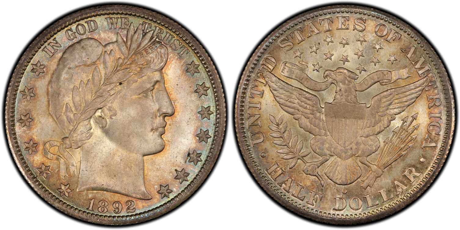 1892-O Micro O Half Dollar