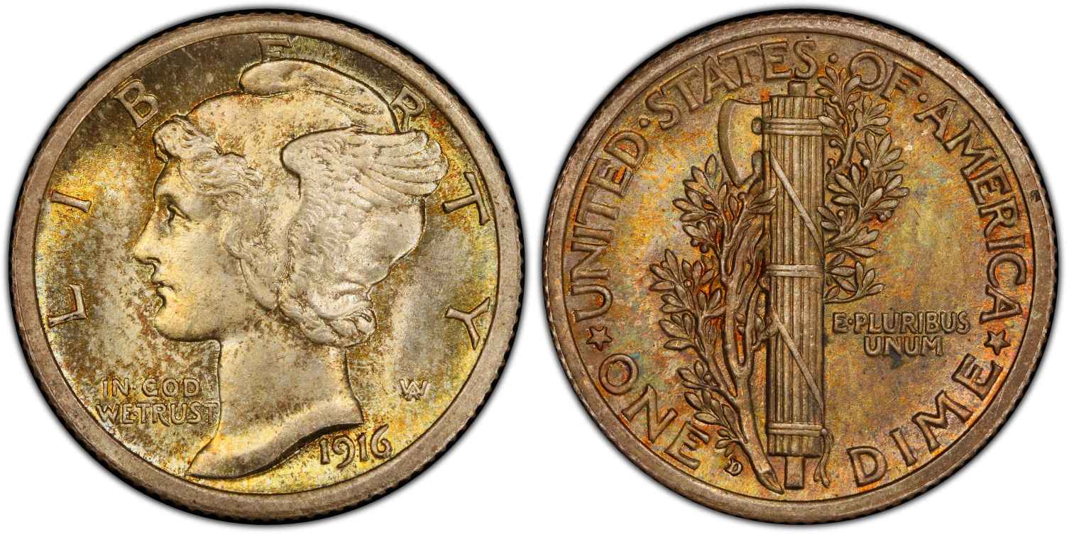 1916-D Mercury Dime