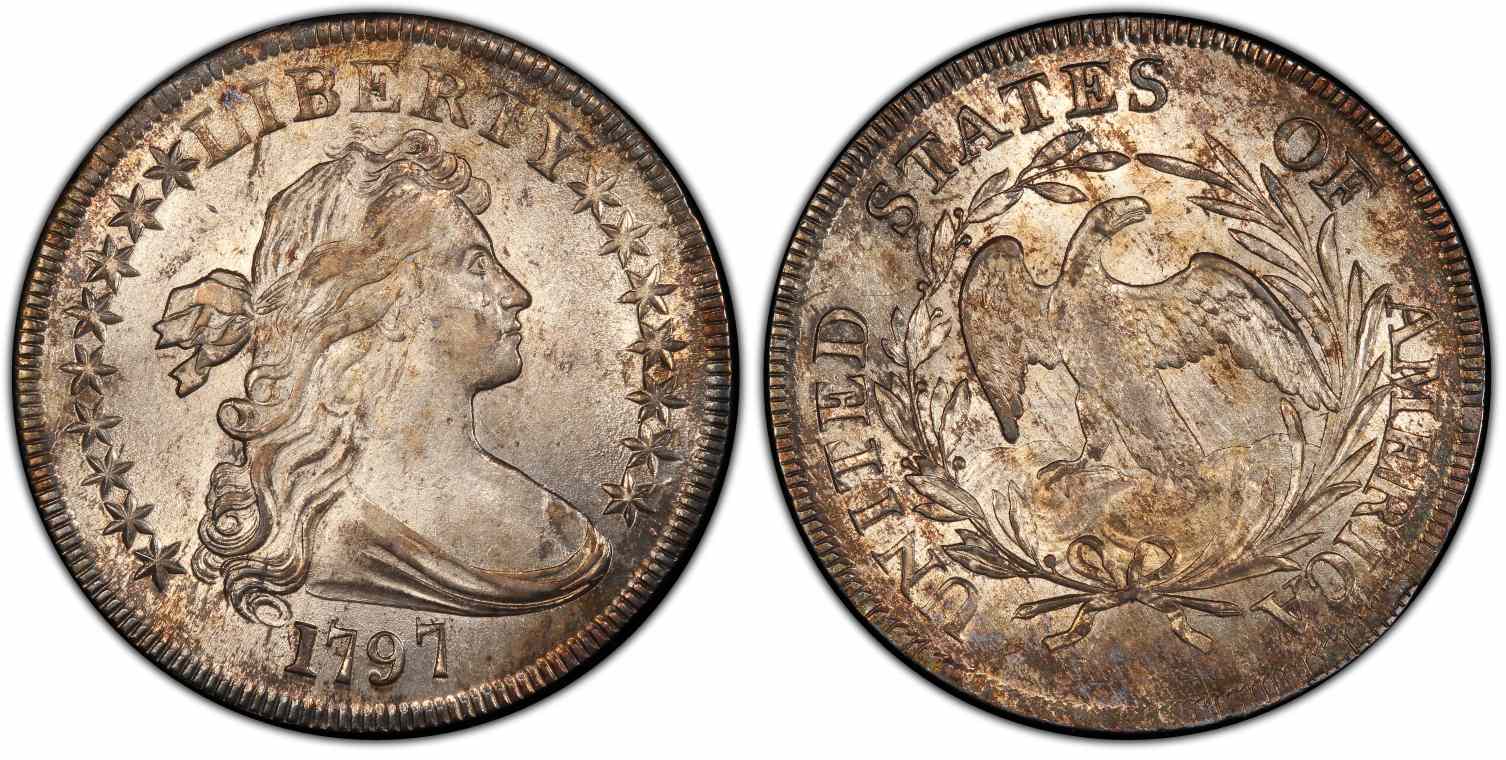 1797 Draped Bust Dollar (9×7 Stars)