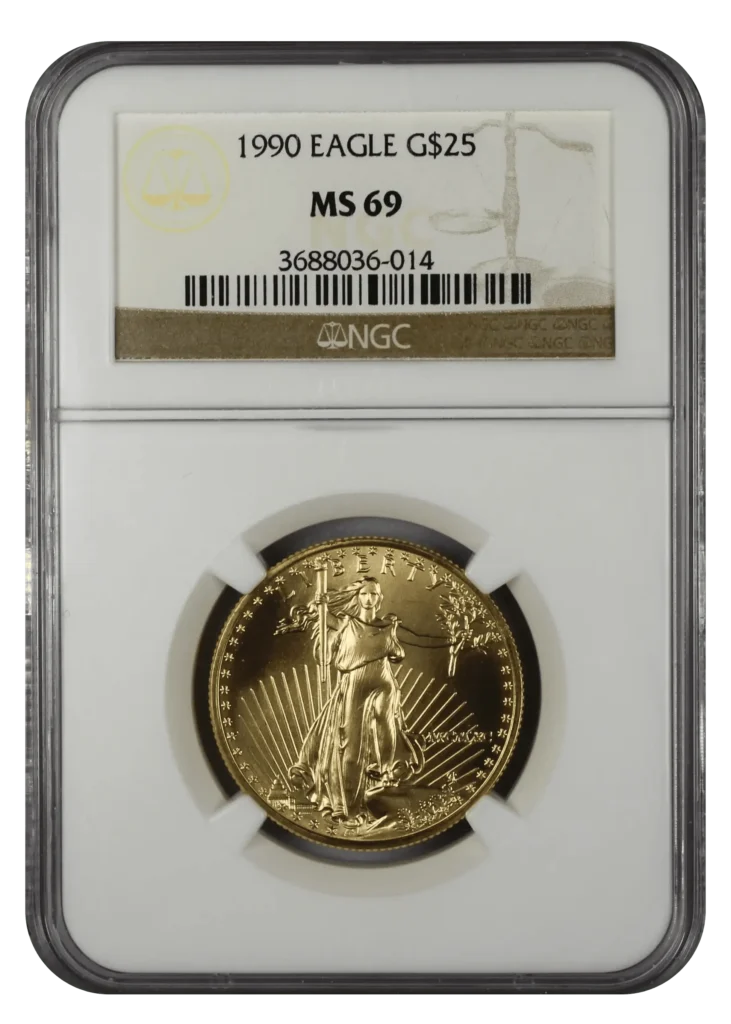 Sell-Gold-Coins-1990-MS69-Gold-Eagle-Coinfully