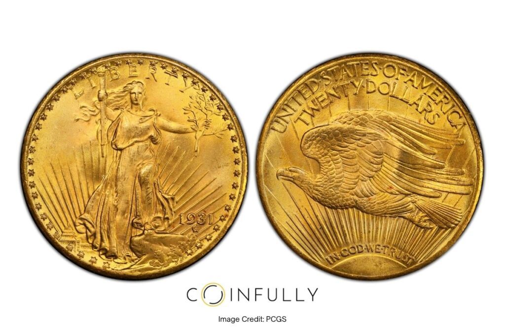 1931 St. Gaudens Double Eagle - Coinfully