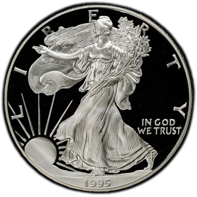 Silver Coin Appraisal: How To Get Your Silver Coins Appraised 1 1995-W American Silver Eagle - Obverse - Coinfully